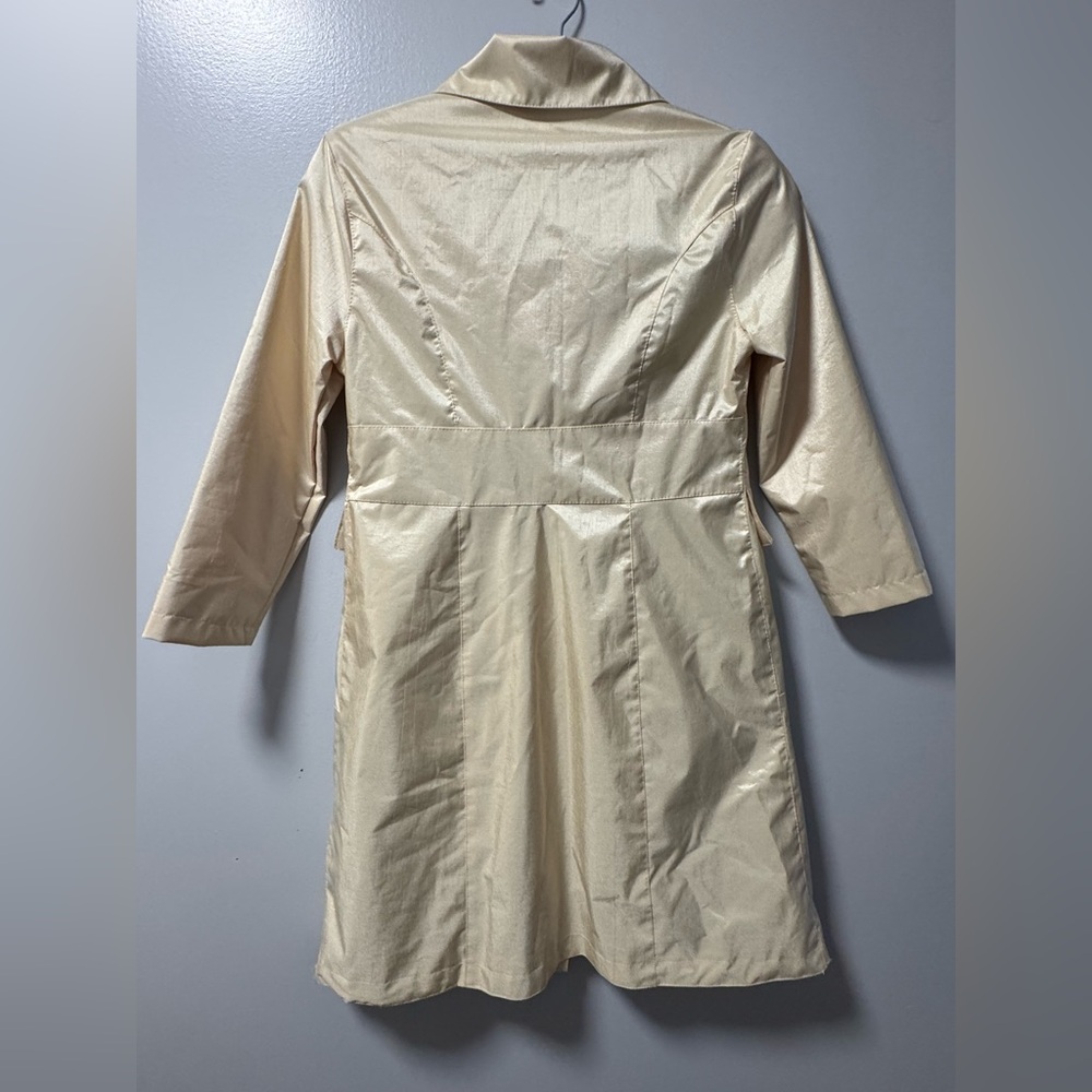 Rothschild Kids shiny Beige jacket with matching hat Euc 12 - Picture 4 of 13
